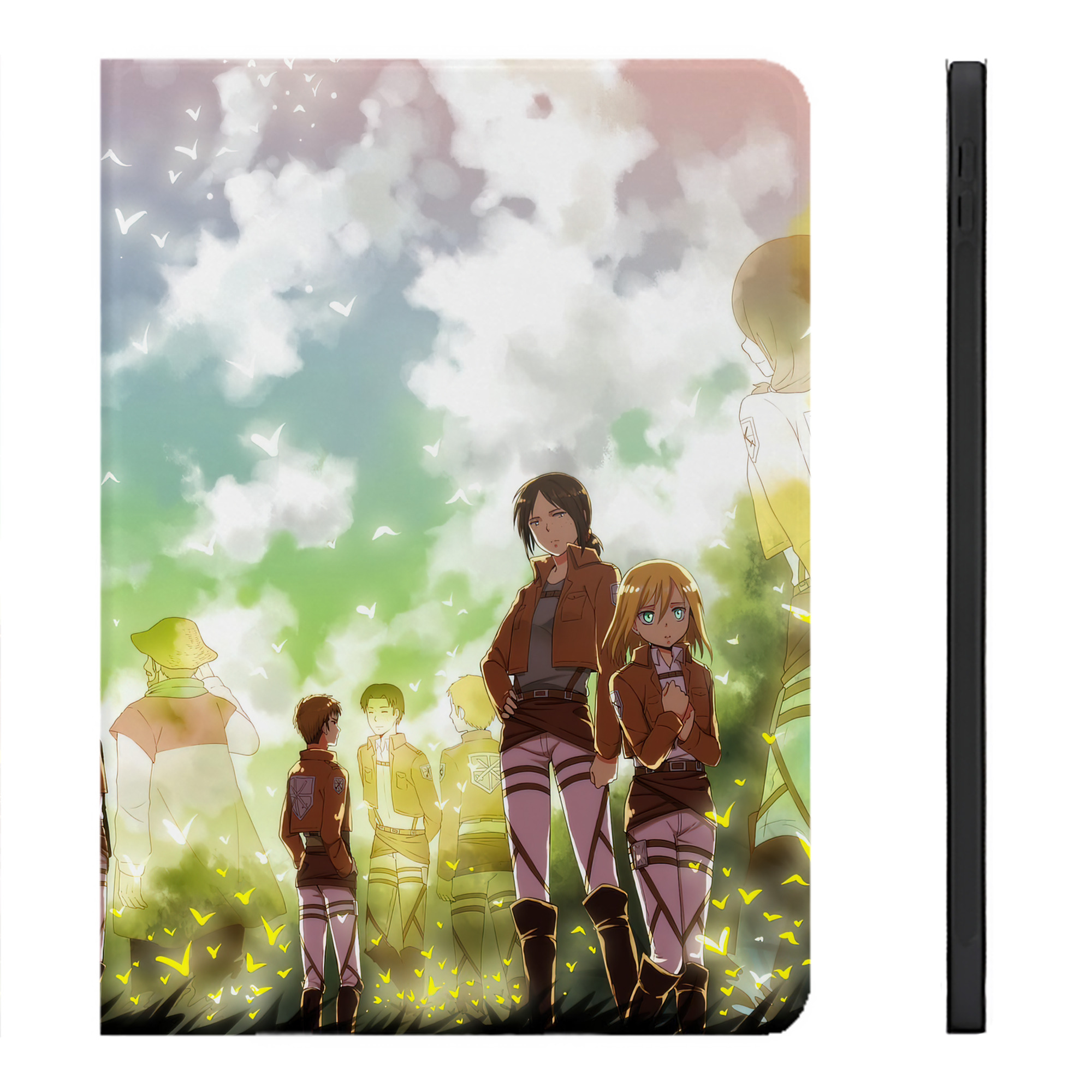 （画像用） 進撃の巨人 Attack on Titan IPadケース ペンホルダー付き ブックスタイルデザイン